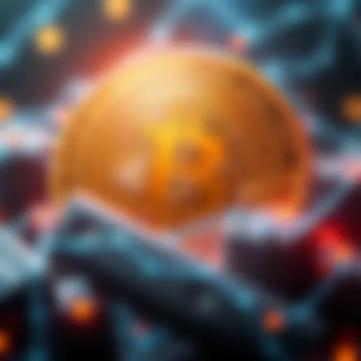 A visual representation of Bitcoin's 1MB blocksize limit and 4 transactions per second throughput, highlighting the challenges in scalability for Bitcoin technology.