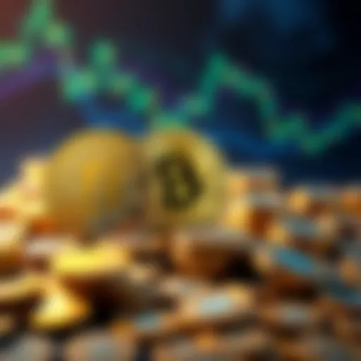 A conceptual image showing Bitcoin coins alongside traditional bonds, symbolizing the connection between cryptocurrency and finance.