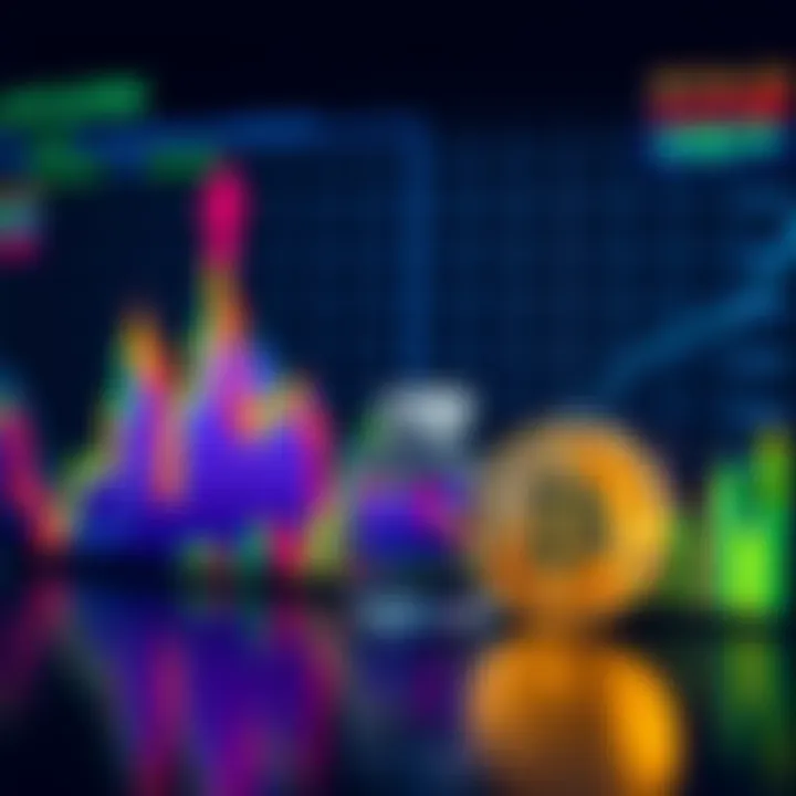 A Bitcoin price chart showing a decline alongside inflation and debt metrics, highlighting economic challenges.