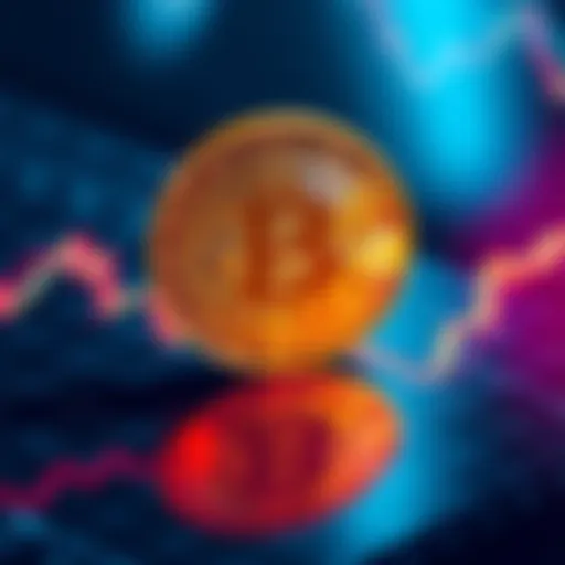 A shiny Bitcoin coin placed on a financial graph showing growth, symbolizing investment potential.
