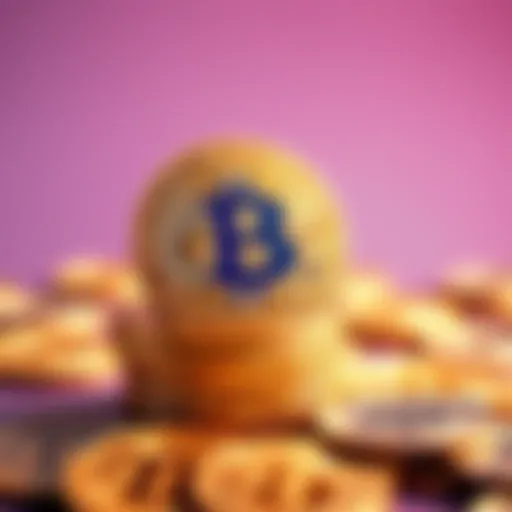 A stack of Bitcoin coins representing cryptocurrency investments