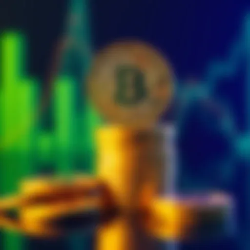A stack of Bitcoin coins representing small purchases leading to full ownership.