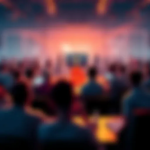 Bitcoin Community Discussion People discussing Bitcoin in a lively online forum setting