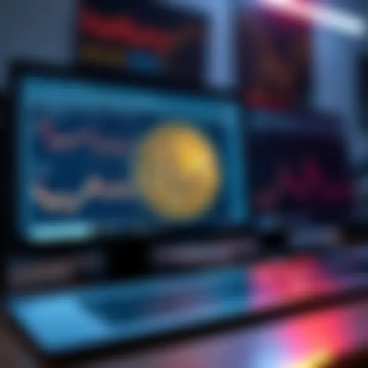 A graphical representation of how Bitcoin files are stored on a computer, showcasing digital wallet interfaces and transaction history.