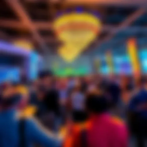 People gathering at The Bitcoin Conference 2025 in Las Vegas, engaging in discussions about Bitcoin