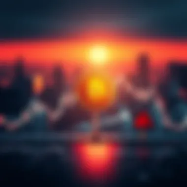 Graph showing Bitcoin's decline alongside economic indicators and recession signs