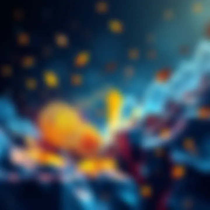 Dynamic Shift in Bitcoin Market Illustration showing Bitcoin breaking away from traditional market trends with visual elements representing growth and volatility.