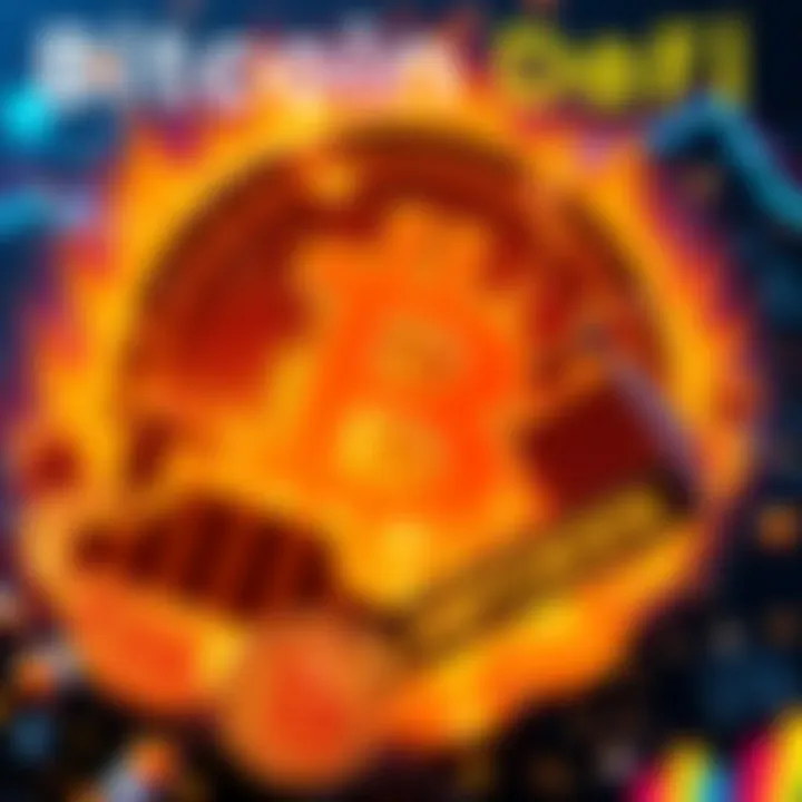 Bitcoin DeFi Revolution Visual representation of Bitcoin DeFi trends, featuring symbols of staking and projects like Babylon and Lombard