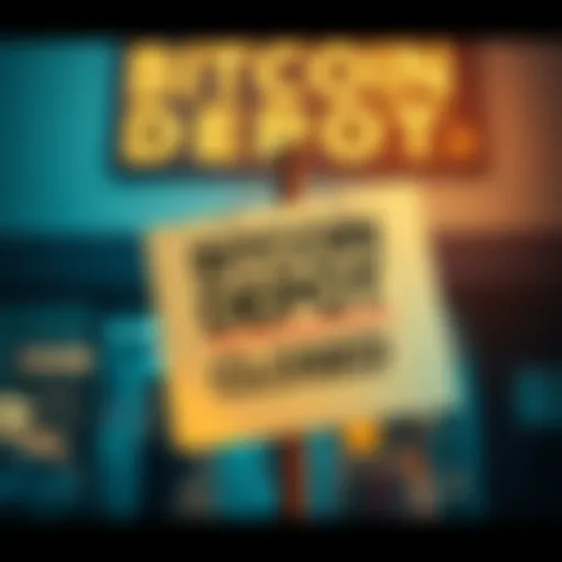 Bitcoin Depot Bankruptcy Announcement A Bitcoin Depot sign is shown with a closed notice attached, symbolizing bankruptcy and layoffs.