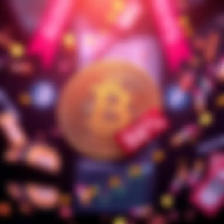 A graphic showing a Bitcoin symbol with a price tag indicating a 50% discount, representing buying Bitcoin at lower prices.