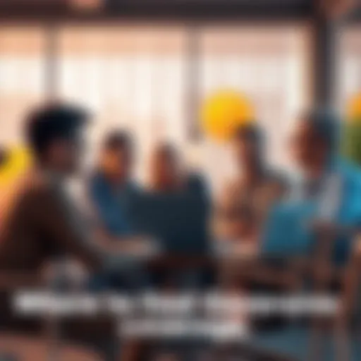 A group of people engaged in a discussion about Bitcoin with laptops and notebooks in a cozy setting.