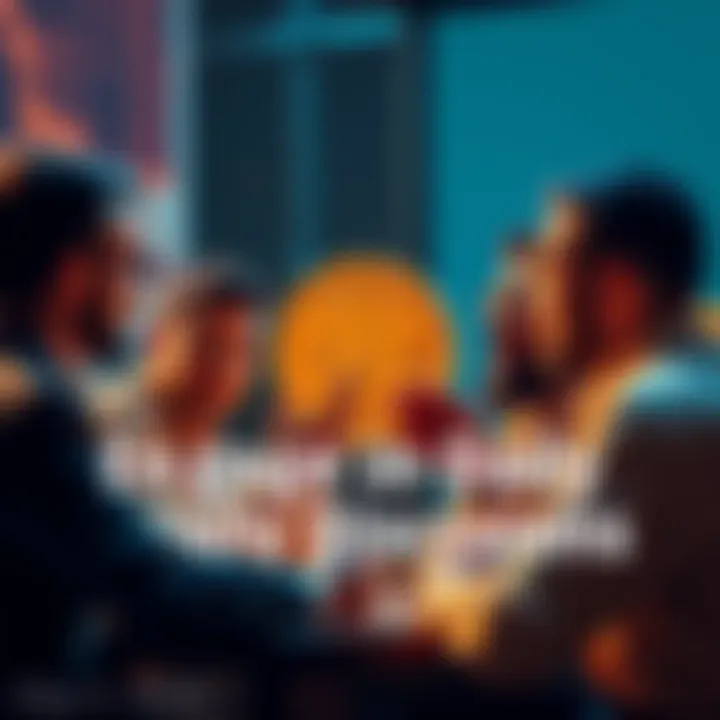 People discussing Bitcoin A group of individuals engaged in a conversation about Bitcoin, sharing insights and asking questions.