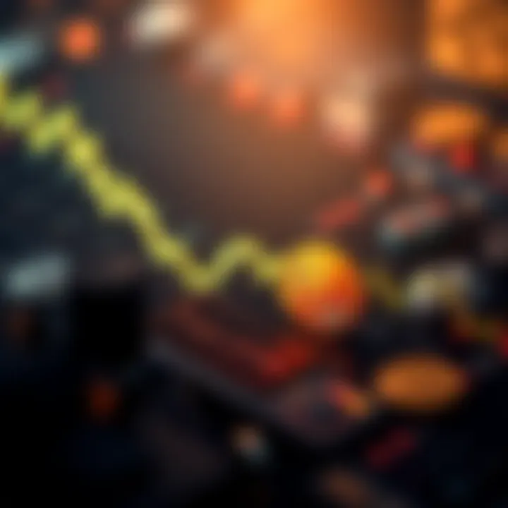 Graph showing a downward trend in Bitcoin ETF values, indicating significant losses in October.