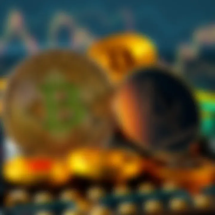 Strategic Cryptocurrency Choices A visual representation of Bitcoin and Ethereum juxtaposed, highlighting investment strategies and portfolio growth