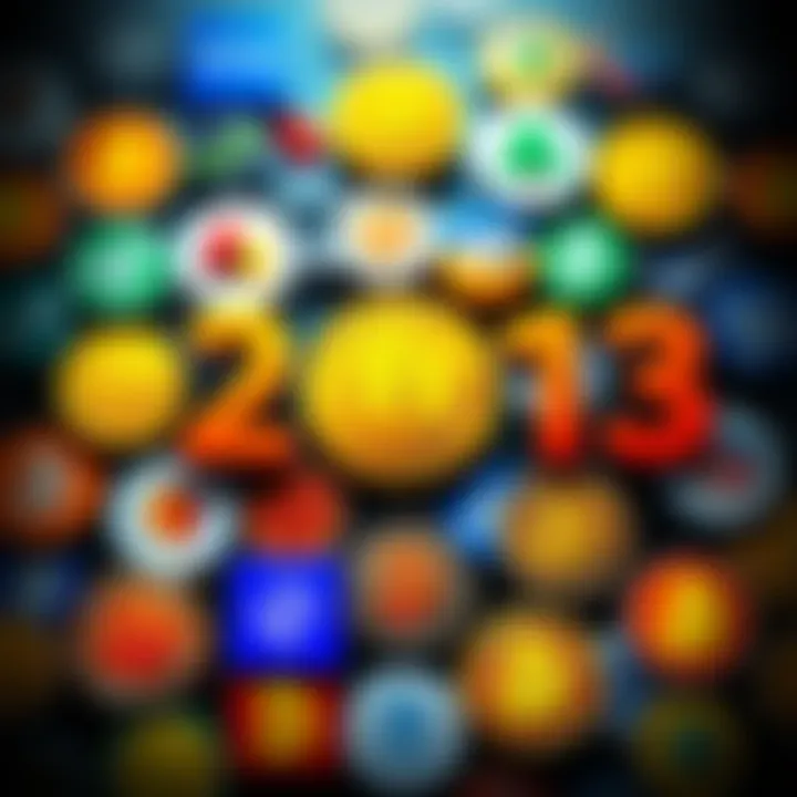 A collection of logos from popular Bitcoin exchanges in 2013, showcasing the platforms where people could buy Bitcoin during that time.