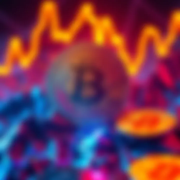 A representation of Bitcoin's drop in value, highlighting the significant loss faced by investor Michael Saylor due to the decline in cryptocurrency prices.