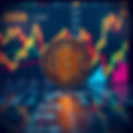 A Bitcoin symbol in front of various financial charts, representing its value in 2026.