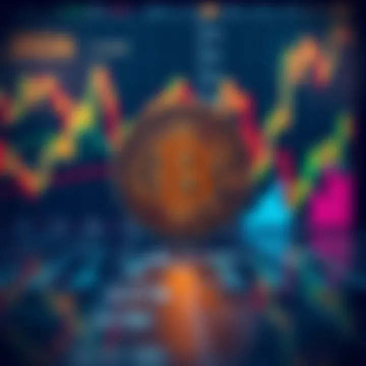A Bitcoin symbol in front of various financial charts, representing its value in 2026.