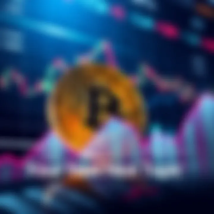 Bitcoin symbol displayed alongside rising financial charts and graphs, illustrating its importance in the market