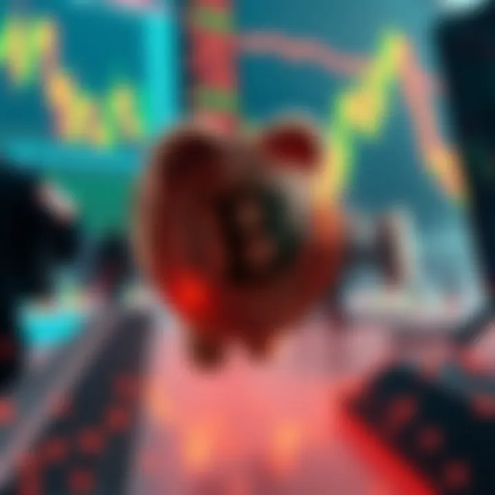 Bearish traders prepare to challenge the $60,000 Bitcoin mark with charts and data in the background.