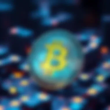 Illustration of the Bitcoin genesis block showcasing a mathematical relationship with simple graphics highlighting its design elements.