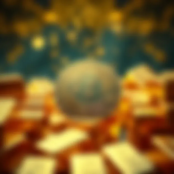 A Bitcoin symbol surrounded by gold bars, representing the debate on Bitcoin's value and functionality
