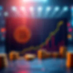 A chart showing Bitcoin's price increase using Dollar-Cost Averaging, illustrating potential returns over time.