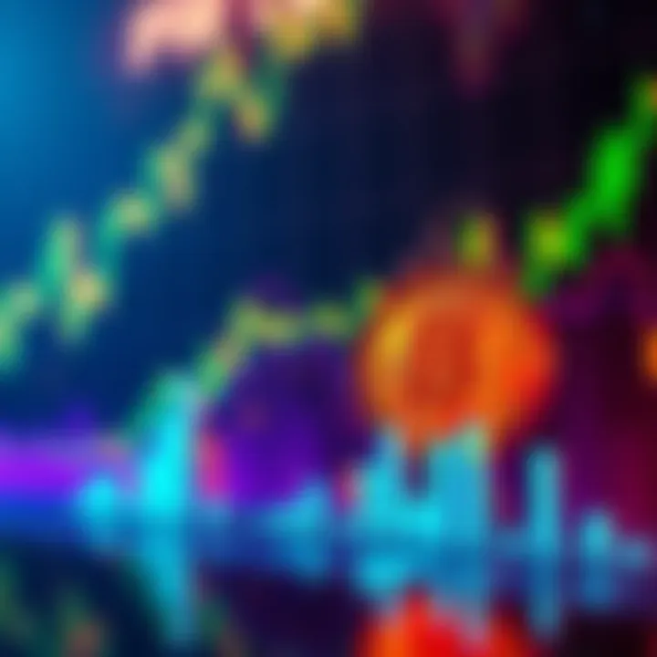 A chart showing Bitcoin's price increase over time with a clock symbolizing patience