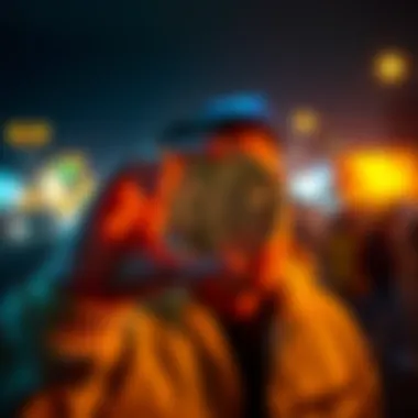 Bitcoin Holder Reflecting A person holding a Bitcoin symbol, deep in thought about their journey since 2015.