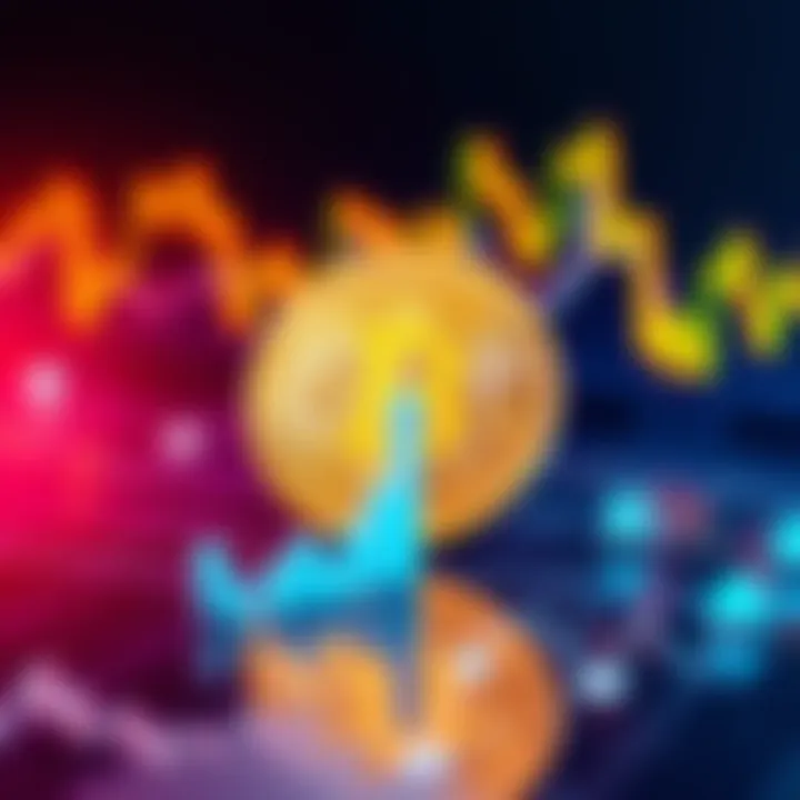 Bitcoin Investment A visual representation of a Bitcoin coin surrounded by financial charts and graphs, symbolizing investment opportunities.