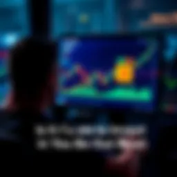 A person looking at a computer screen displaying Bitcoin charts and graphs, contemplating investment decisions.