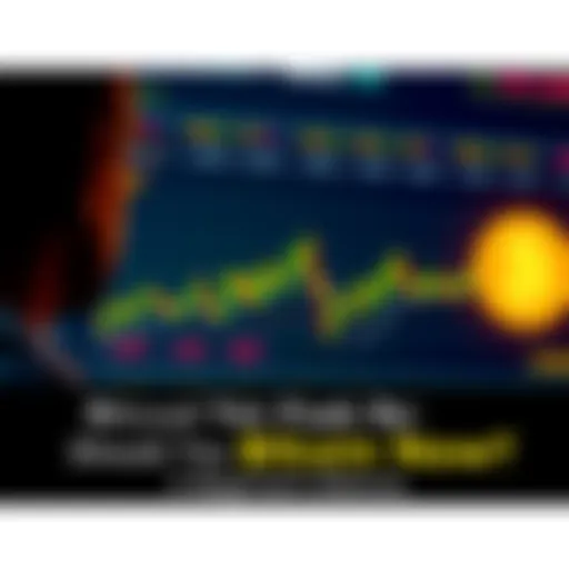 A person looking at a chart showing Bitcoin price fluctuations, contemplating whether to invest now or wait for a dip.