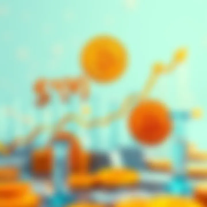 A visual representation of a $30,000 investment growing into $5 million through Bitcoin over 22 years, featuring a graph showing upward trends and Bitcoin symbols