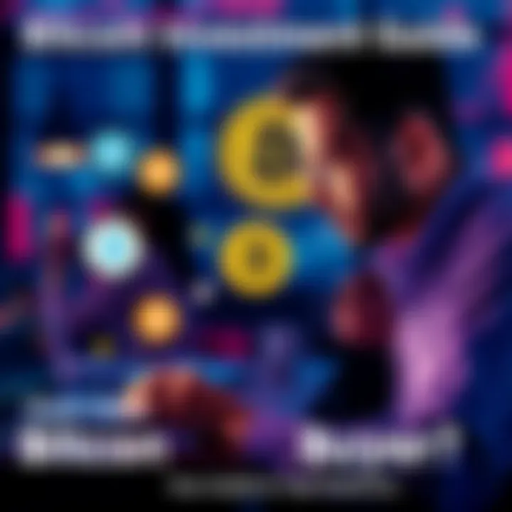 A person looking at different cryptocurrency platforms on a laptop while considering a Bitcoin purchase.