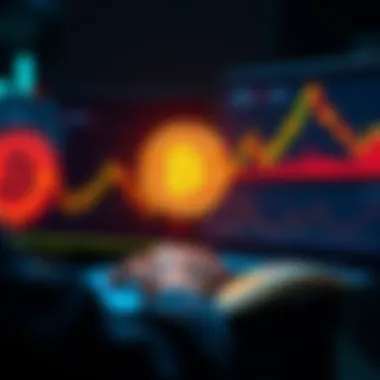 Bitcoin Investment Journey A person reviewing Bitcoin charts with graphs and a laptop, symbolizing investment strategy during bear markets.