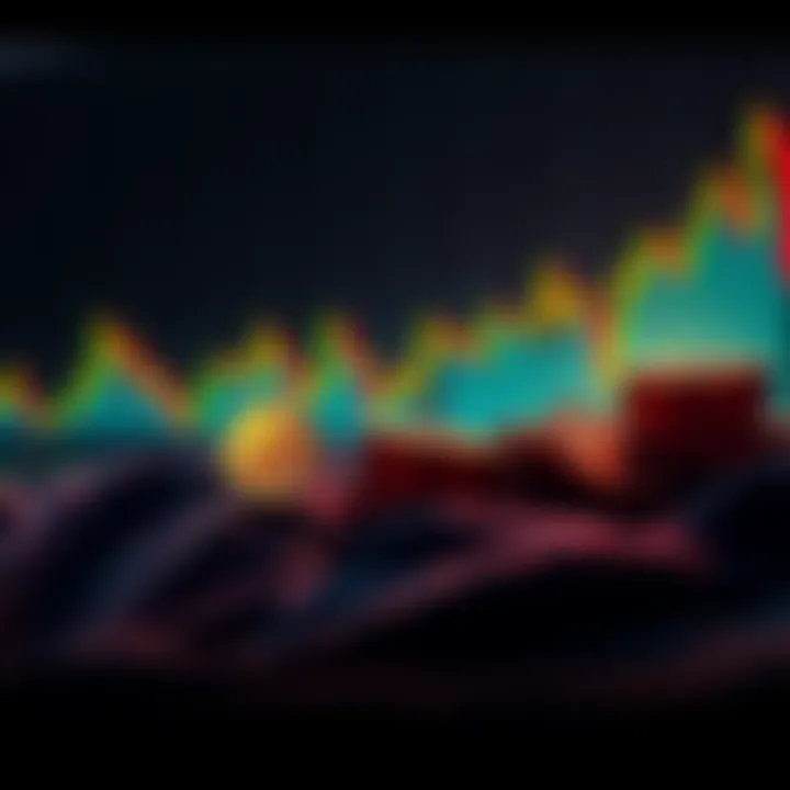 A visual representation of a Bitcoin investor's journey from buying at low prices to selling at a high price, with a graph showing market fluctuations in the background.