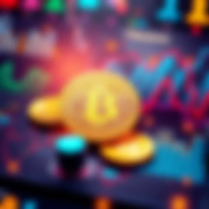 A visual representation of Bitcoin integrated into a diverse investment portfolio with graphs and charts.