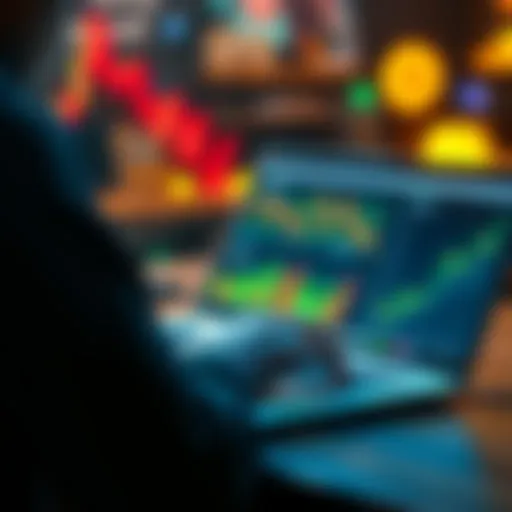 A person analyzing Bitcoin trends on a laptop with charts and graphs displayed, symbolizing practical investment strategies.