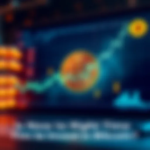 Bitcoin Investment Trends A graphic showing Bitcoin's price chart with upward and downward trends, and icons representing buyers and sellers