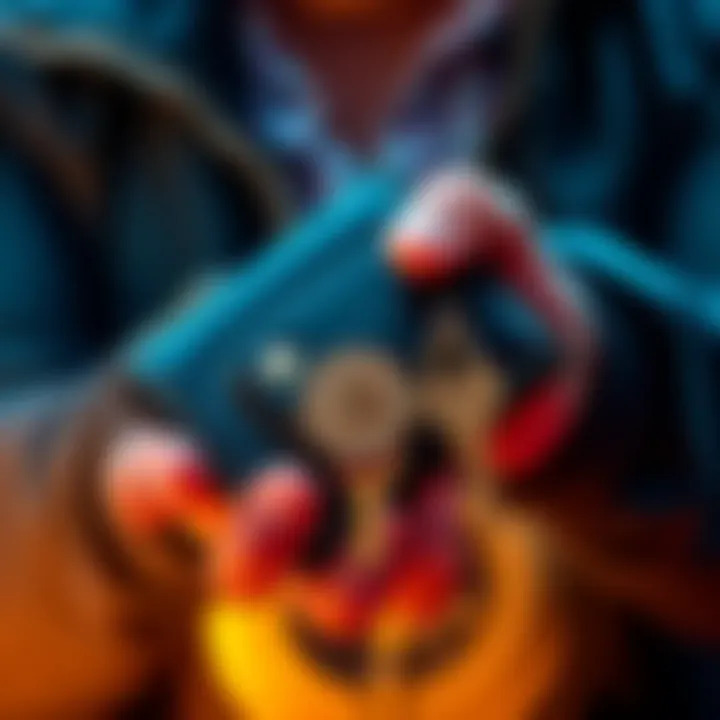 A person holding a physical Bitcoin wallet and keys, symbolizing self-custody of assets.