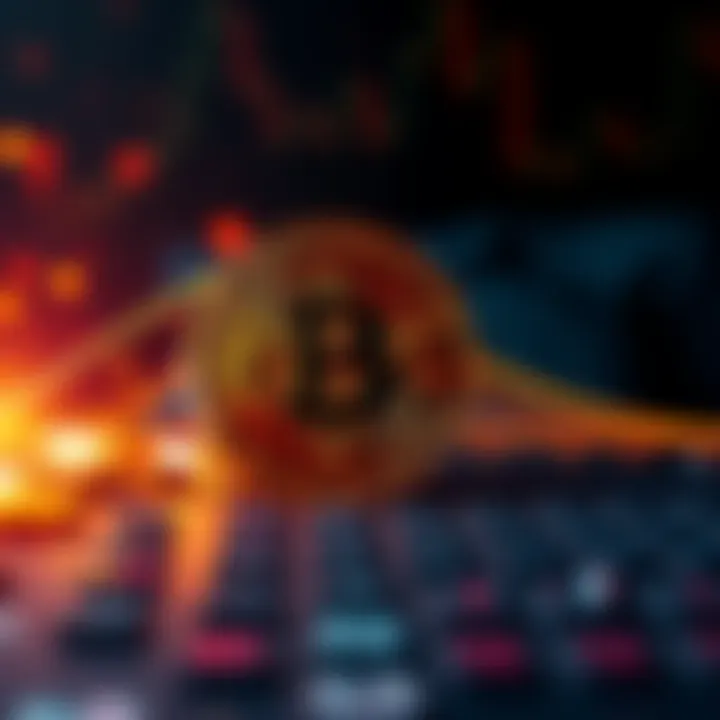 Bitcoin symbol with a timeline representing its 4-year cycles