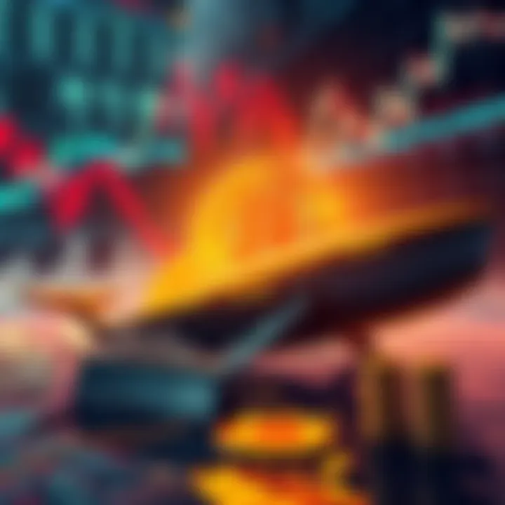 Bitcoin whales and ETFs leaving the market with a backdrop of financial charts showing decline