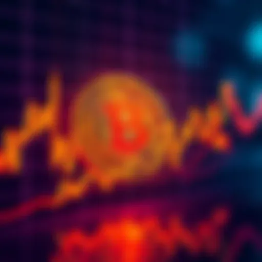 Graph showing Bitcoin price trends indicating possible nearing bottom with bearish sentiment