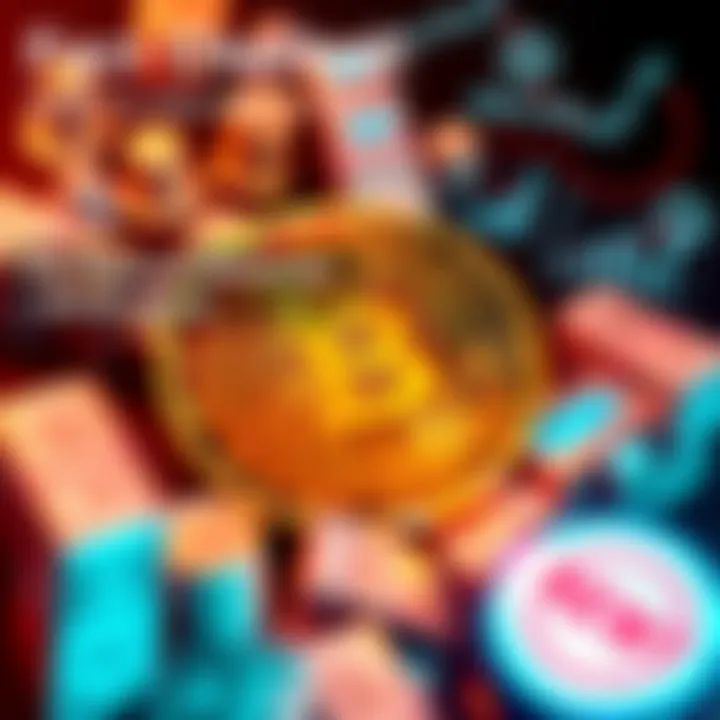 A graphic showing a Bitcoin meme with text discussing its accuracy, surrounded by icons of money and charts, highlighting the crypto theme.