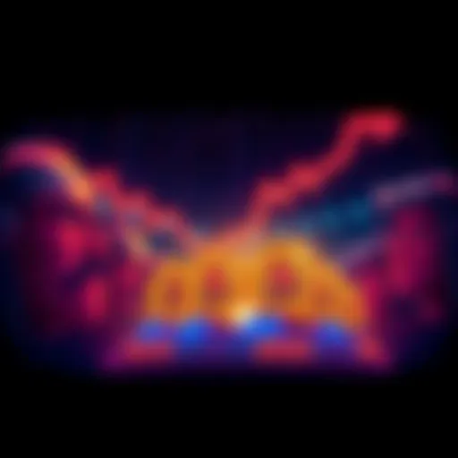 A graphic showing a downward trend in Bitcoin value with sad faces representing lost millionaires.