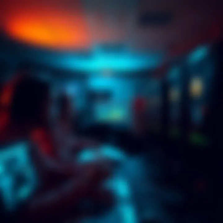 Bitcoin miners switch to AI investments Bitcoin miners are shown in a dimly lit room with computers, selling their coins and looking at AI contracts on screens.