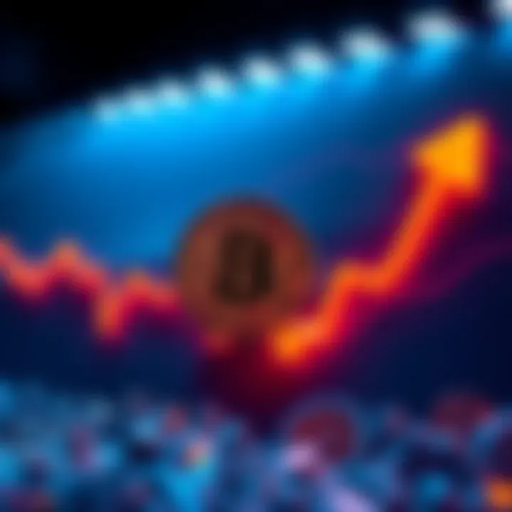 A graphic showing a downward trend in Bitcoin mining difficulty as miners leave the network.