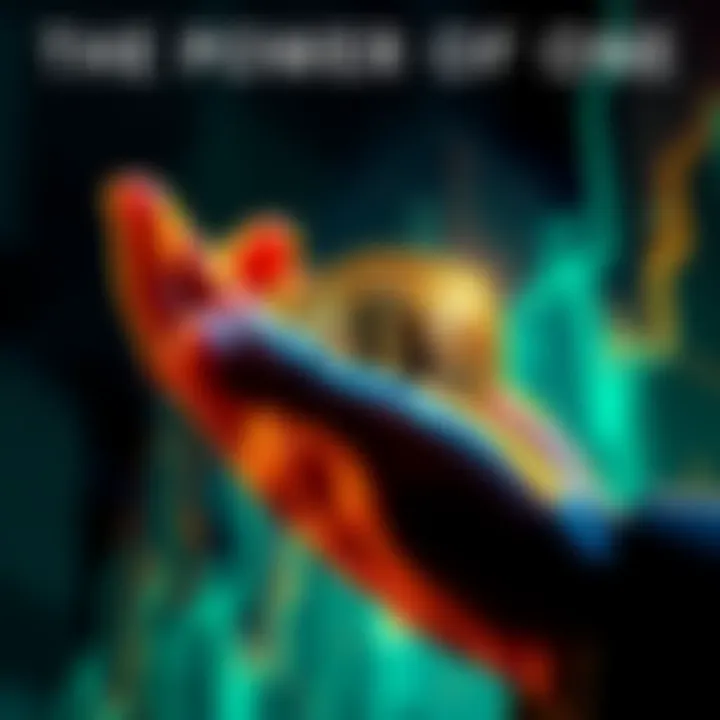 The Power of One: Bitcoin Monopoly A visual representation of a single hand grasping a Bitcoin, symbolizing dominance and control in the cryptocurrency world.