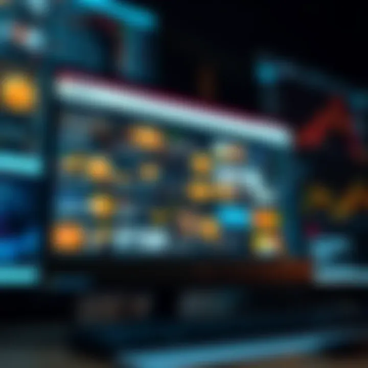 A computer screen displaying a Bitcoin news aggregator with various crypto headlines organized in a single feed.