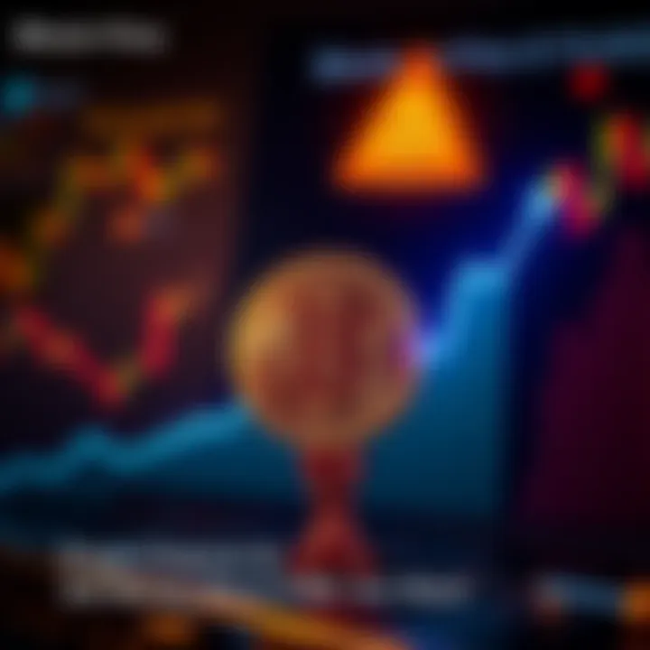 A digital graphic showing a Bitcoin symbol with an upward trending graph, indicating a price above $70,000. A warning sign highlights the urgency to sell.